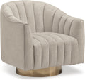 Signature Design by Ashley Penzlin Swivel Accent Chair, Beige