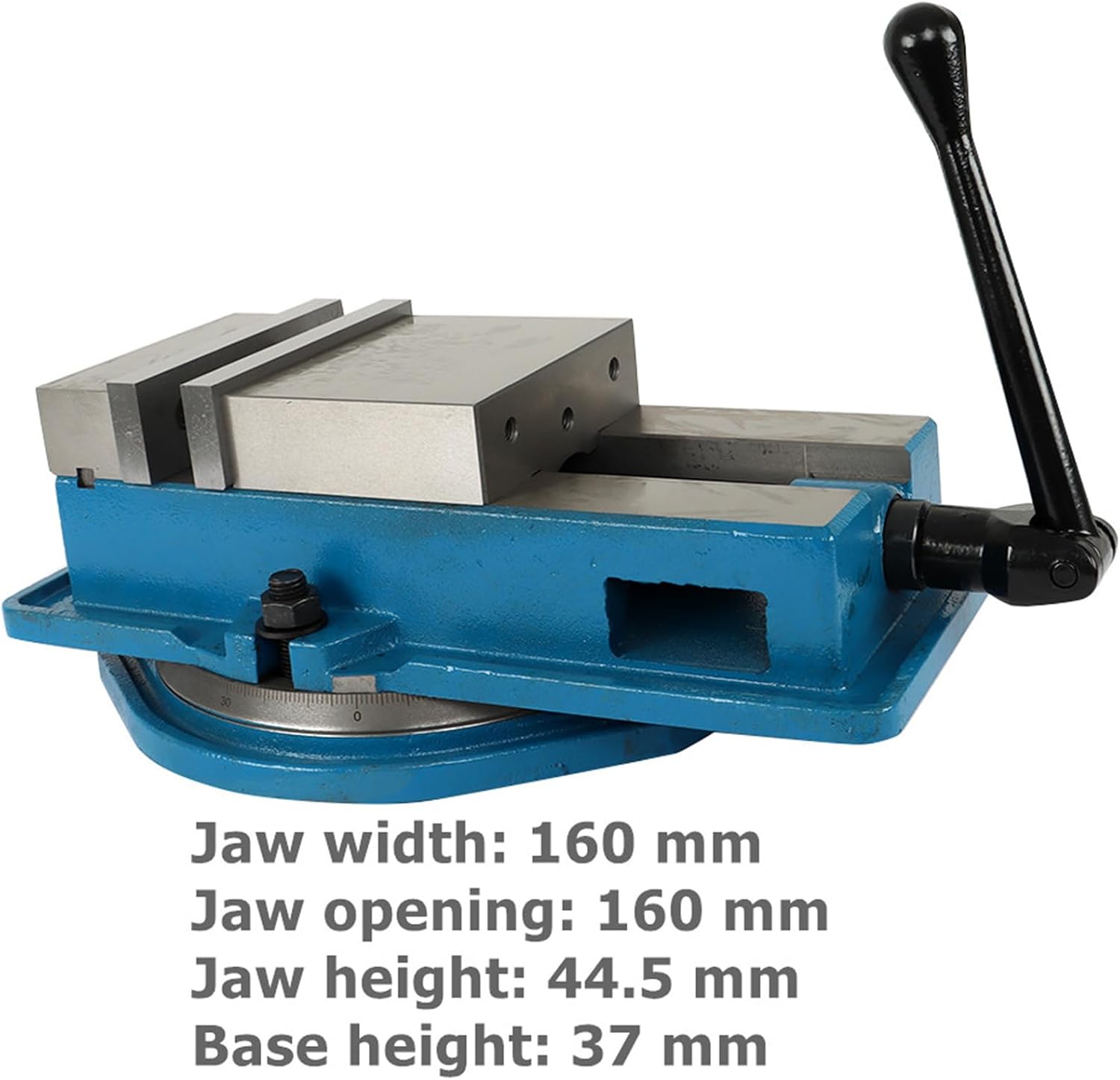 waltyotur 6 Inch Precision Mill Bench Vise W/Swivel Base for Milling Shaping and Drilling Machines
