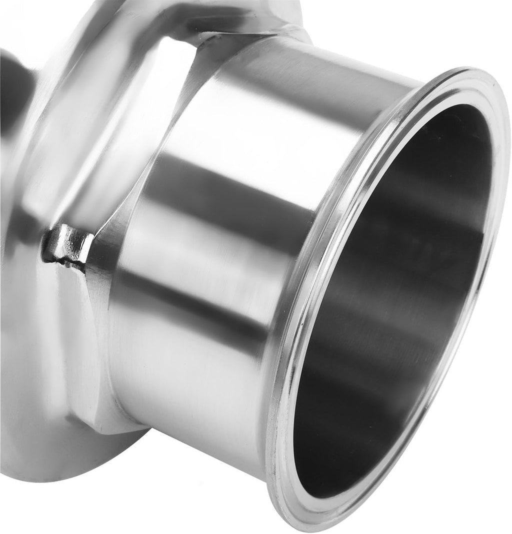DERNORD 4 inch Tri-Clamp Clover Ball Valve Stainless Steel 304,PTFE Lined. (4 inch Tube OD)