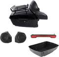 TCMT King Motorcycle Trunk Box Backrest Pad Luggage Rack Speakers Taillight Fit For Harley 2014-2025 Touring CVO Road King Road Glide Street Glide Electra Glide Pack