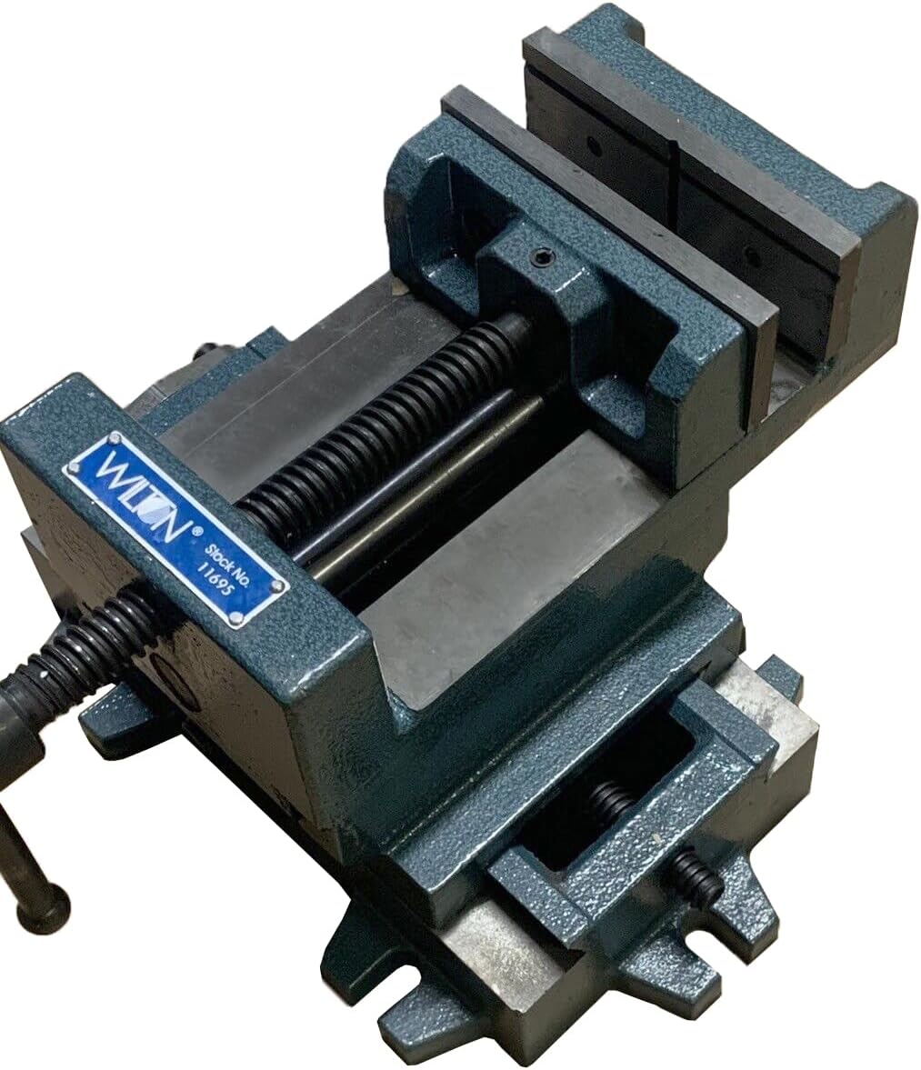 Wilton Cross-Slide Drill Press Vise, 5' Jaw Width & Max Opening, 1-1/2' Jaw Depth (Model CS5)