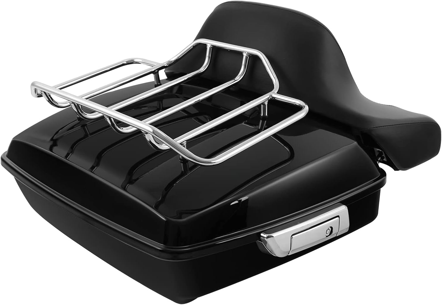 TCMT Chopped Motorcycle Trunk Box Wrap Around Backrest Luagge Rack Set Fit For Harley Davidson 2014-2025 Touring CVO Road King Road Glide Street Glide Electra Glide Pack