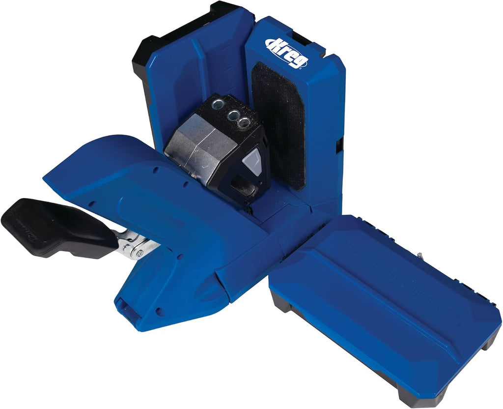 Kreg Tool KPHJ720PRO Pocket-Hole Jig 720PRO - Easy Clamping & Adjusting - Includes Durable Kreg Pocket-Hole Screws - For Materials 1/2' to 1 1/2' Thick