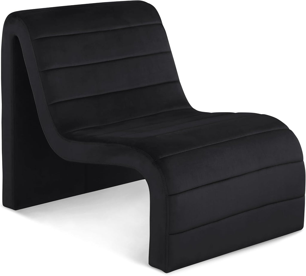 Meridian Furniture Ivy Black Velvet Accent Chair