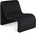 Meridian Furniture Ivy Black Velvet Accent Chair