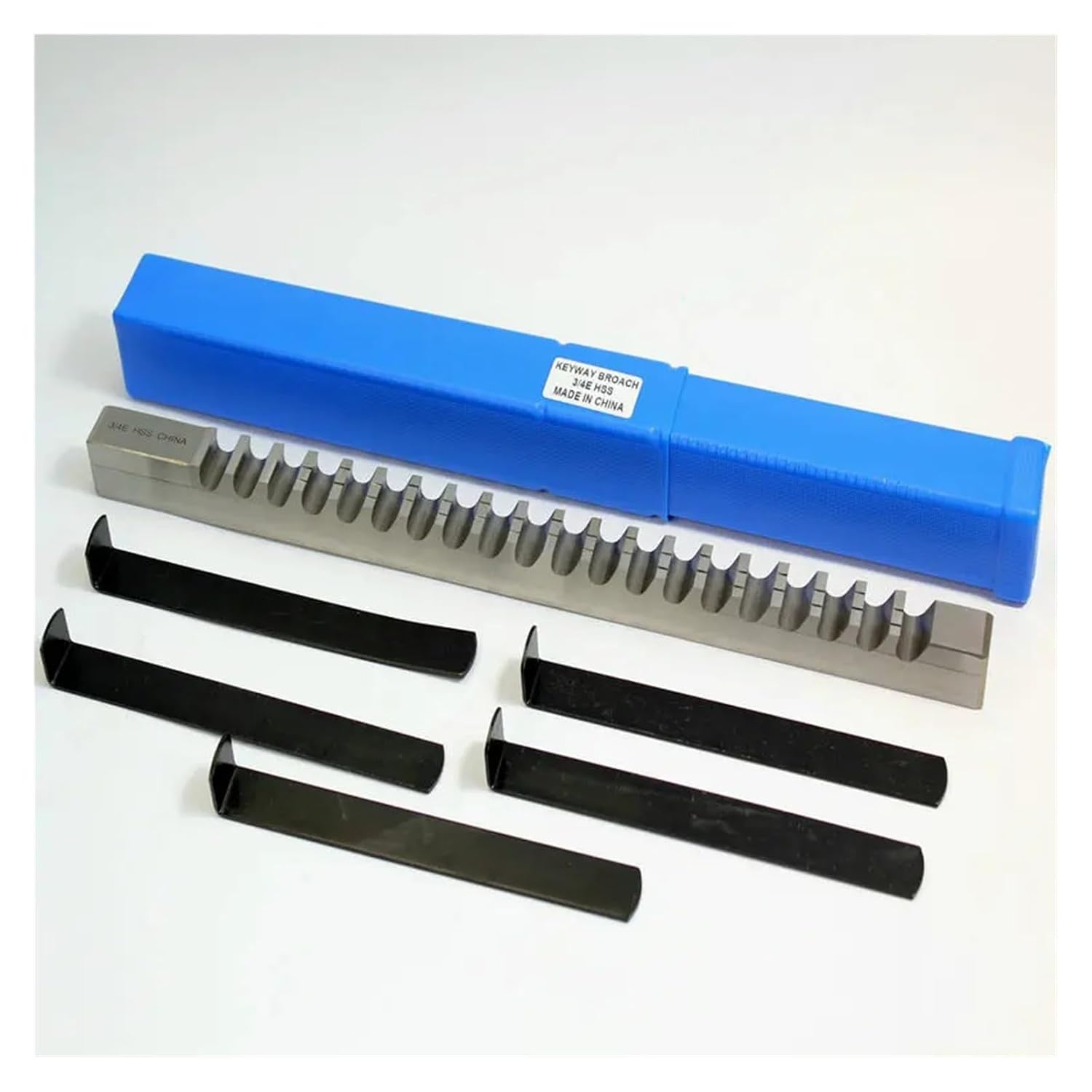 16/18mm E Push-Type Keyway Broach Metric Sized High Speed Steel Broach Cutting Tool with Shim for CNC Machine Heat Resistance(E1-16)