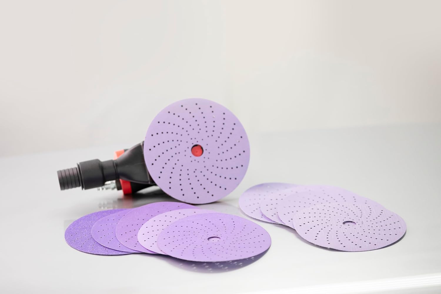 3M Cubitron II Hookit Clean Sanding Abrasive Disc 31375, 8 in, 40+ Grade, Pack of 25 Discs, Virtually Dust-Free, High Performance, Long Lasting, Multi-Hole Pattern, for Automotive Sanding
