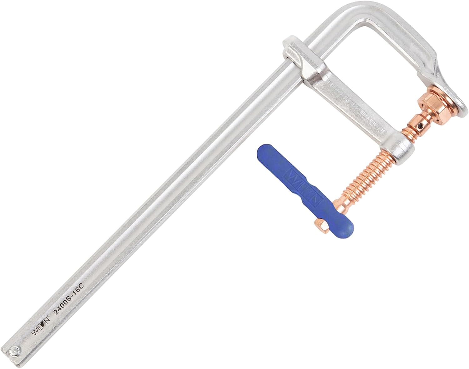 Wilton Spark-Duty Regular F-Clamp, 16' Opening, 4-3/4' Throat, 2660 Lbs. Clamping Force (Model 2400S-16C)
