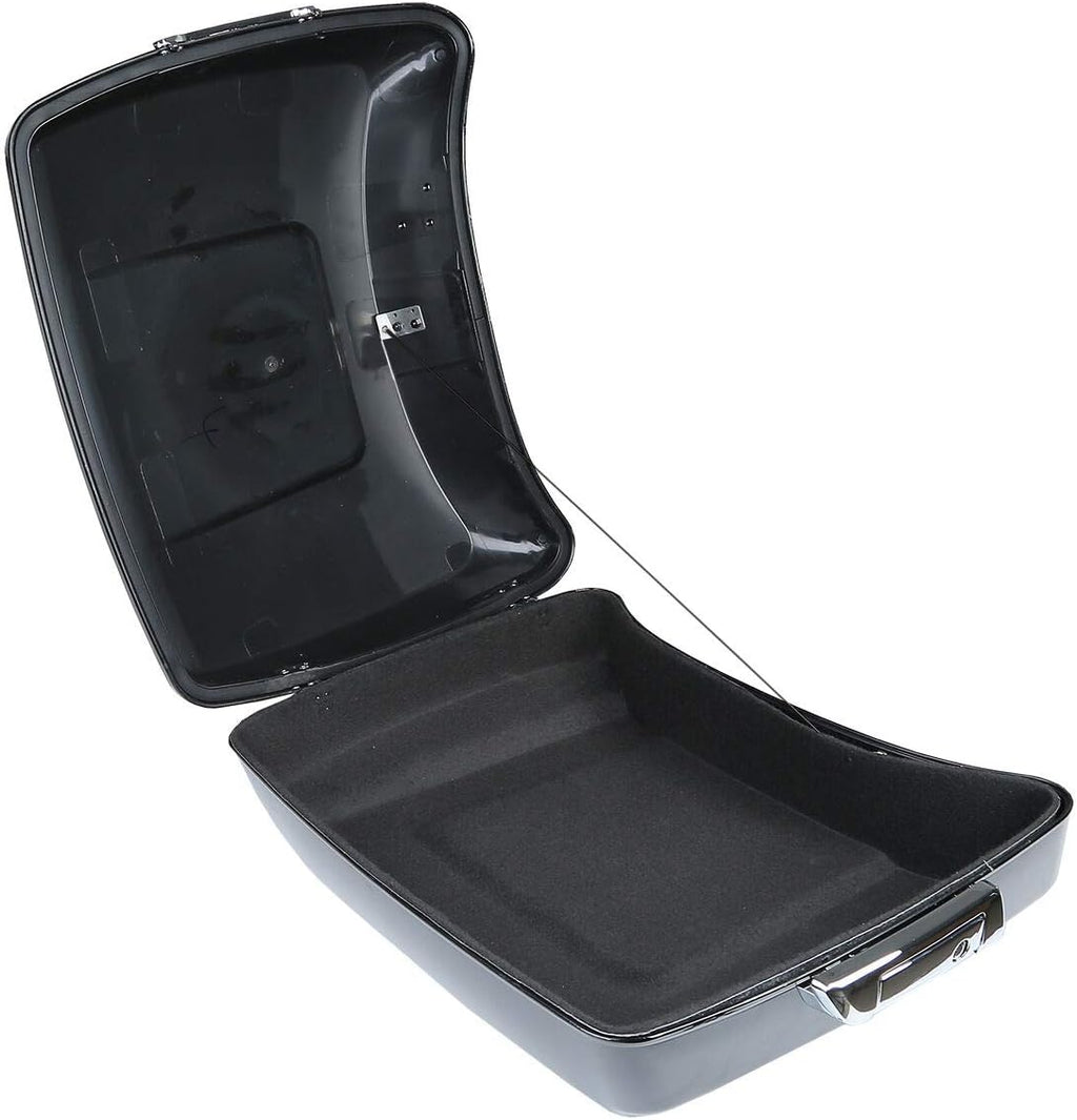 TCMT Chopped Motorcycle Trunk Box Wrap Around Backrest Luagge Rack Set Fit For Harley Davidson 2014-2025 Touring CVO Road King Road Glide Street Glide Electra Glide Pack