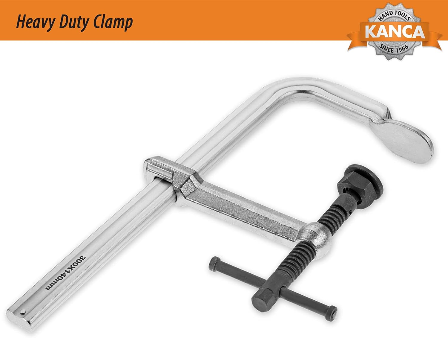 KANCA- HDC-800 Heavy Duty Clamps, Clamping Force 12,000 N, Opening 32 INCH, Drop-Forged F-Clamp, Welding Tools, Bar Clamp, 800 MM