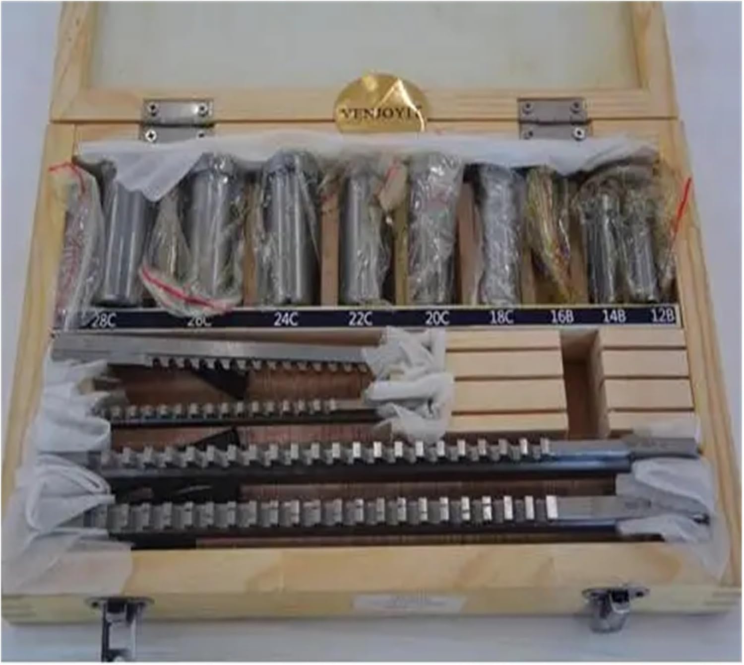 18pcs HSS Metric Keyway Broach Set 4mm 5mm 6mm 8mm Broaches 12-28 Cutting Broashing bushings Keyway Tool CNC Kit