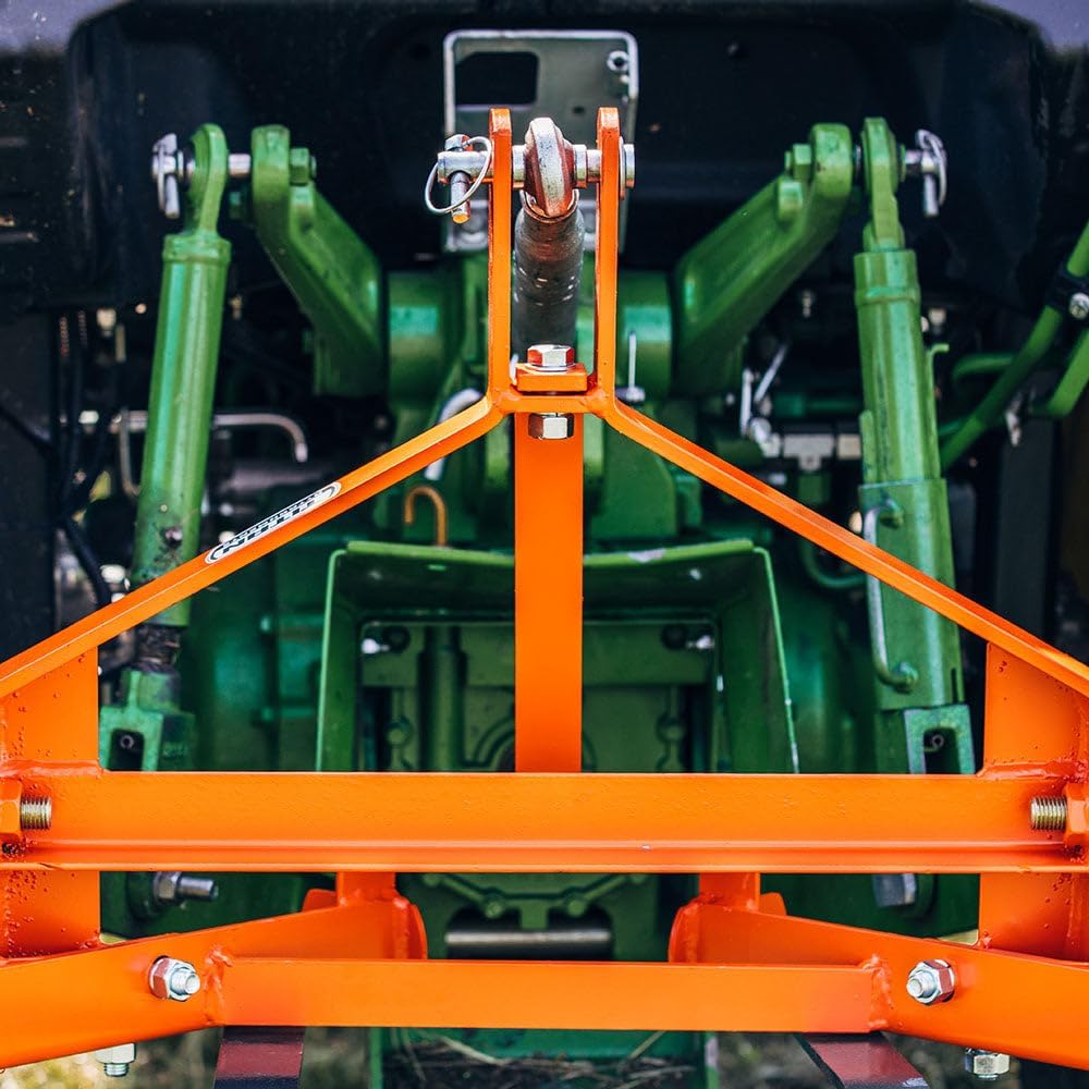 Titan Attachments Cultivator with 6 Spring Steel Shanks 3 Point Quick Hitch