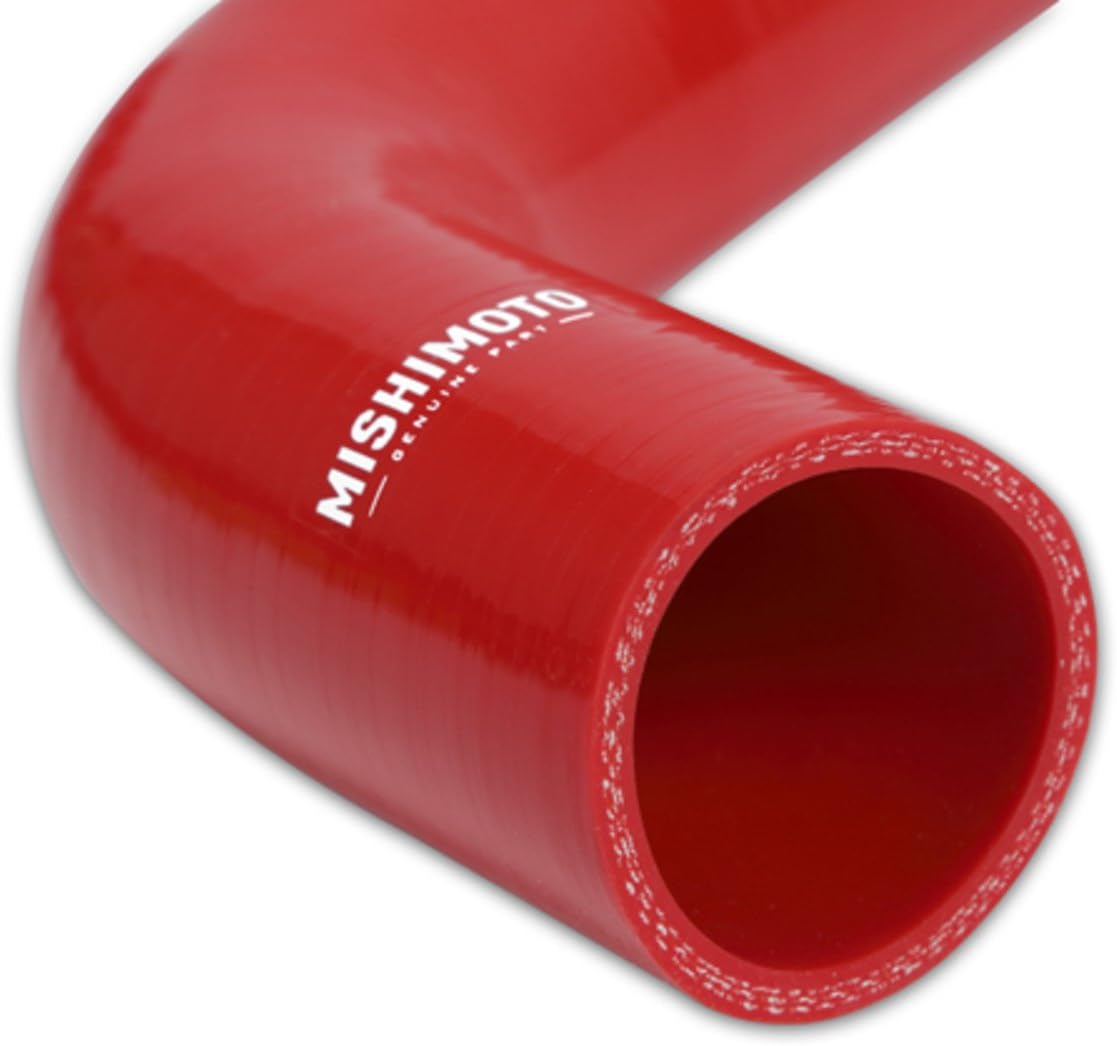 Mishimoto MMHOSE-DMAX-11RD Silicone Radiator Hose Kit Compatible With Chevrolet 6.6L Duramax 2011-2016 Red