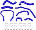 Mishimoto MMHOSE-TTN-04BL Silicone Radiator & Heater Hose Kit, Compatible With Nissan Titan 5.6L 2004-2014, Blue