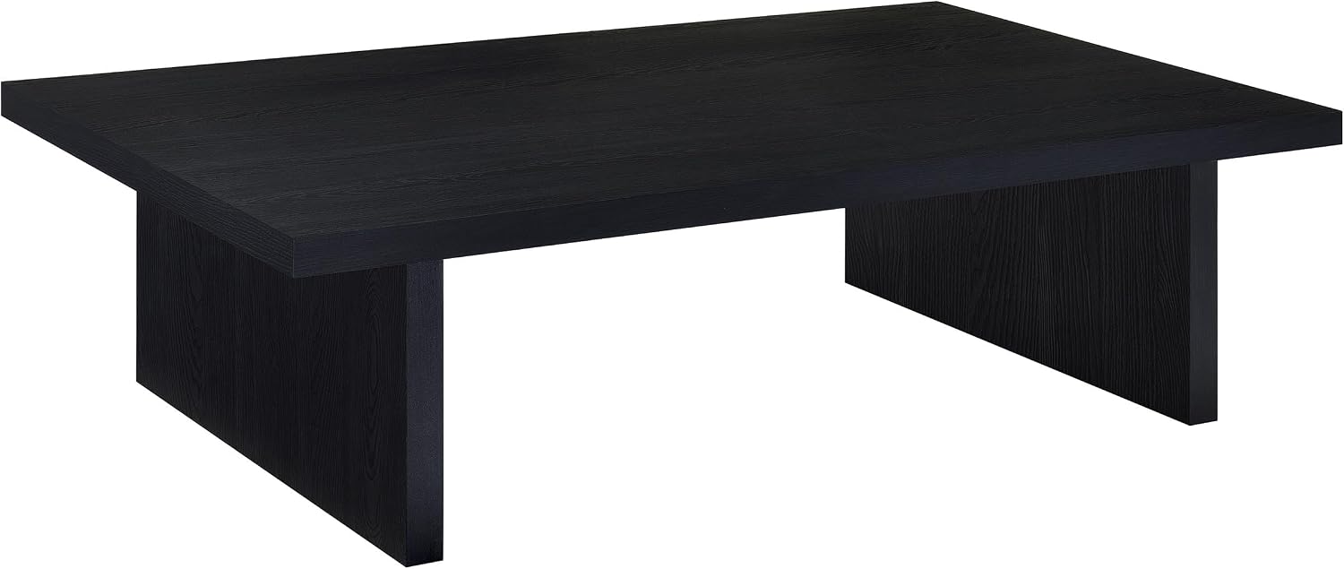 Coaster Home Furnishings Max Rectangular Engineered Laminate Coffee Table Black