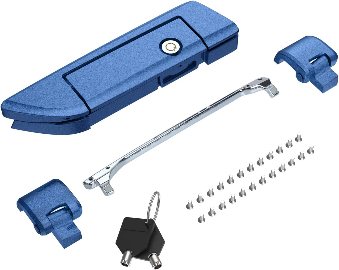 Tour Pack Latches for Harley,Tour Pack Trunk Lid Latch with Keys Fit for Harley Touring/Road King/Road Glide/Street Glide/Electra Glide/Ultra-Classic 2014+ Dark Blue Pearl