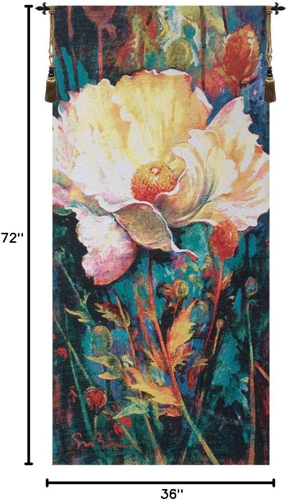 In Your Light By Simon Bull Belgian Tapestry Wall Hanging - 36 in. x 72 in. Cotton/Viscose/Polyester by Simon Bull