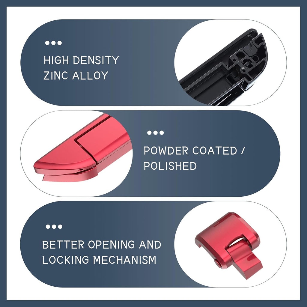 Tour Pack Latches Hinges Fit for Harley Touring Razor Chopped King Pak Road King Road Glide Street Glide Electra Glide 2014-2025 Scarlet Red
