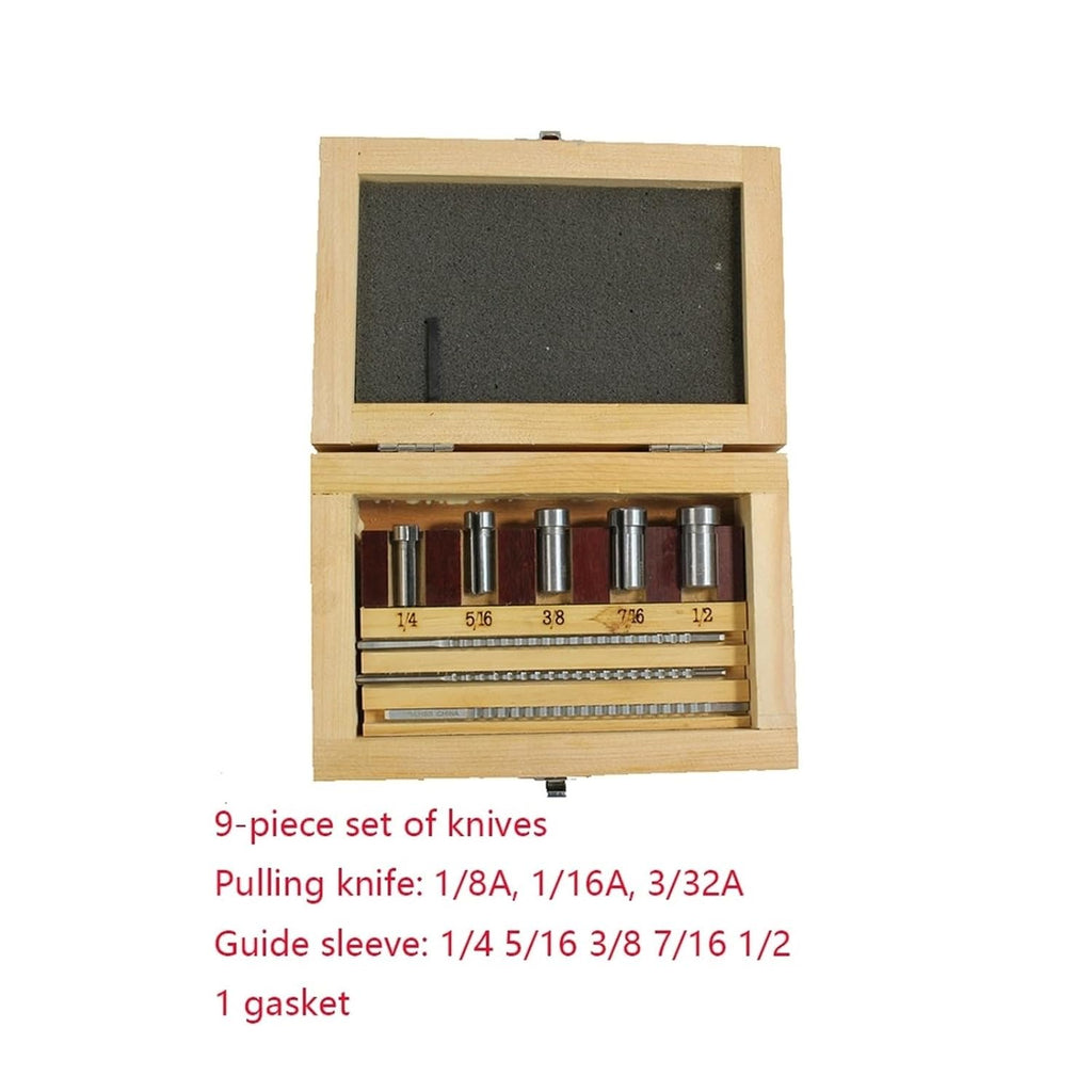 9PCS High-Speed Steel Keyway Broach Set, Bushings for CNC Cutting Machine Tool Heat Resistance