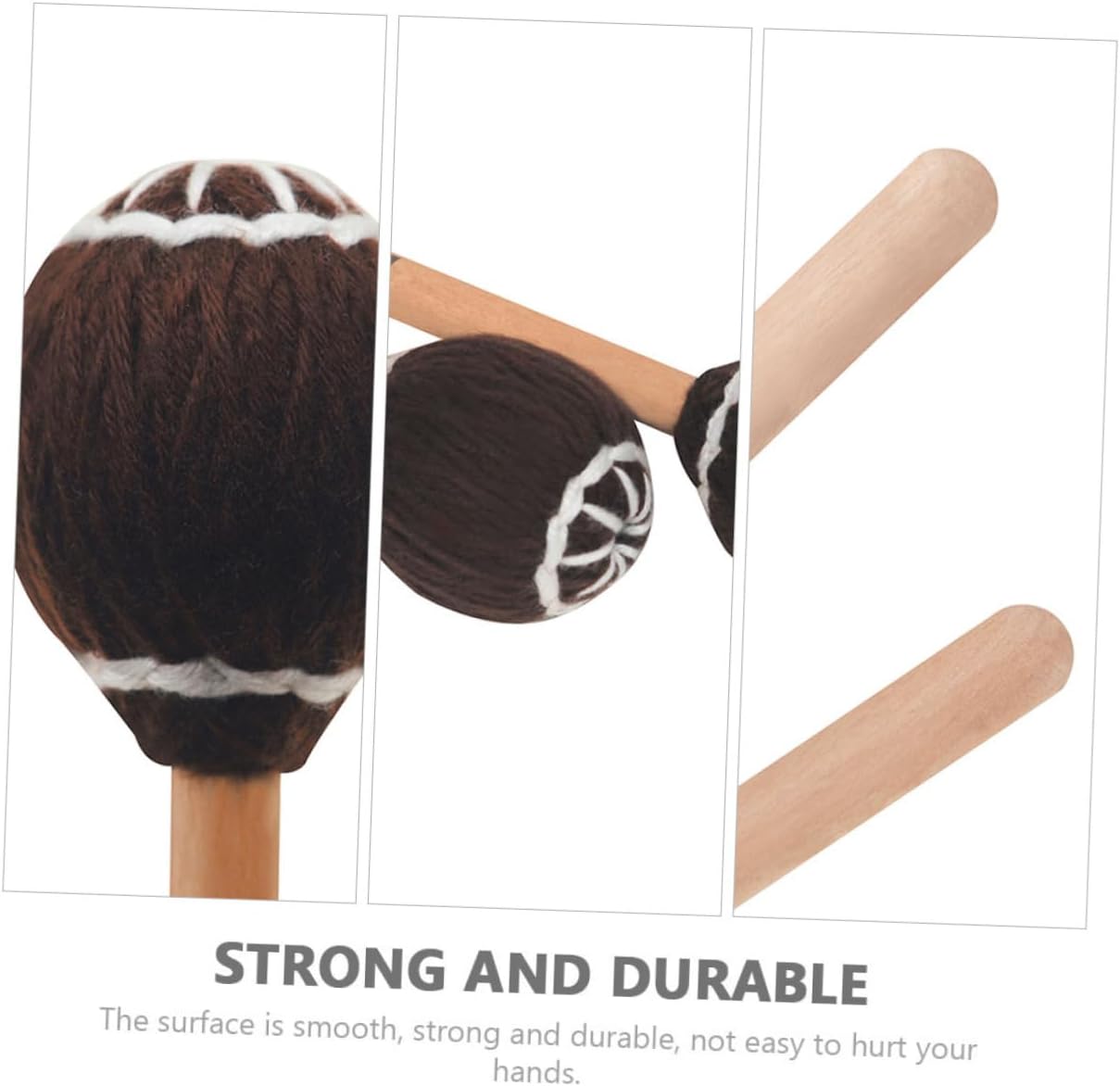 FAVOMOTO 20pcs Premium Marimba Mallets Maple Handle for Percussion Instruments Sturdy Grip for Beginners and Professionals Practice Tool for Music