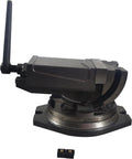 5 Inch Milling Machine Vise with Base, Bench Vise Tilting and Swiveling Milling Vise Precision Clamping milling machine vise for Mills/Grinders/NC Machines