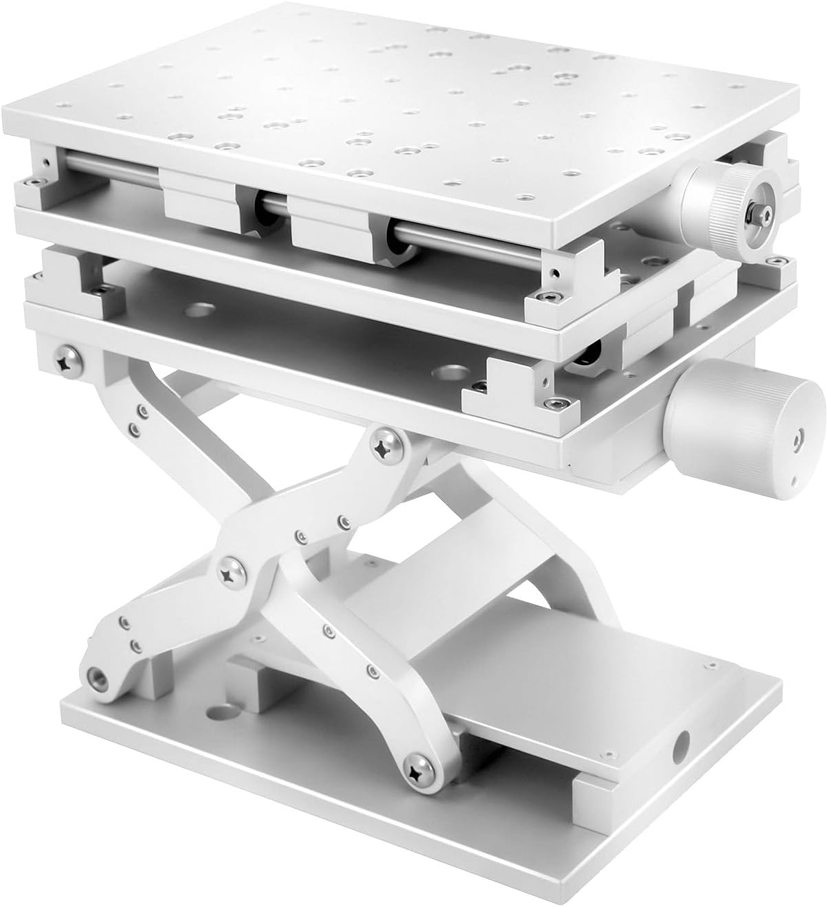XYZ 3 Axis Moving Workbench, 3D Positioning Moving Table Laser Marking Engraving Machine, Portable Aluminum Alloy Working Table
