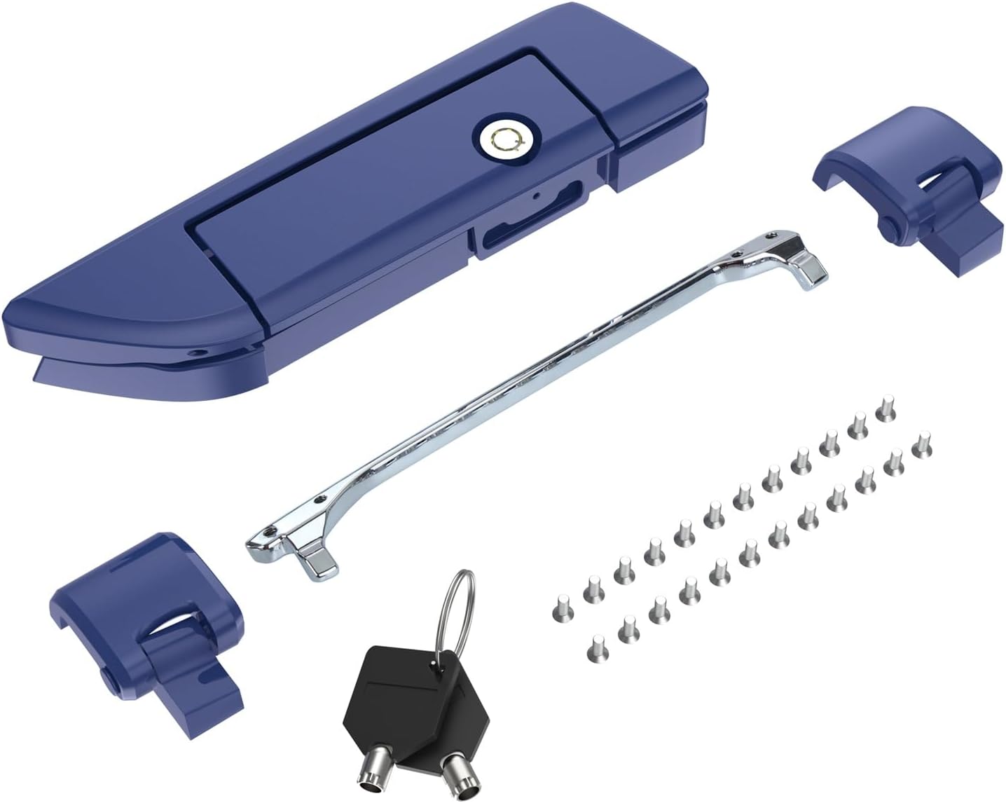 Tour Pack Latches for Harley,Tour Pack Trunk Lid Latch with Keys Fit for Harley Touring/Road King/Road Glide/Street Glide/Electra Glide/Ultra-Classic 2014+ Zephyr Blue