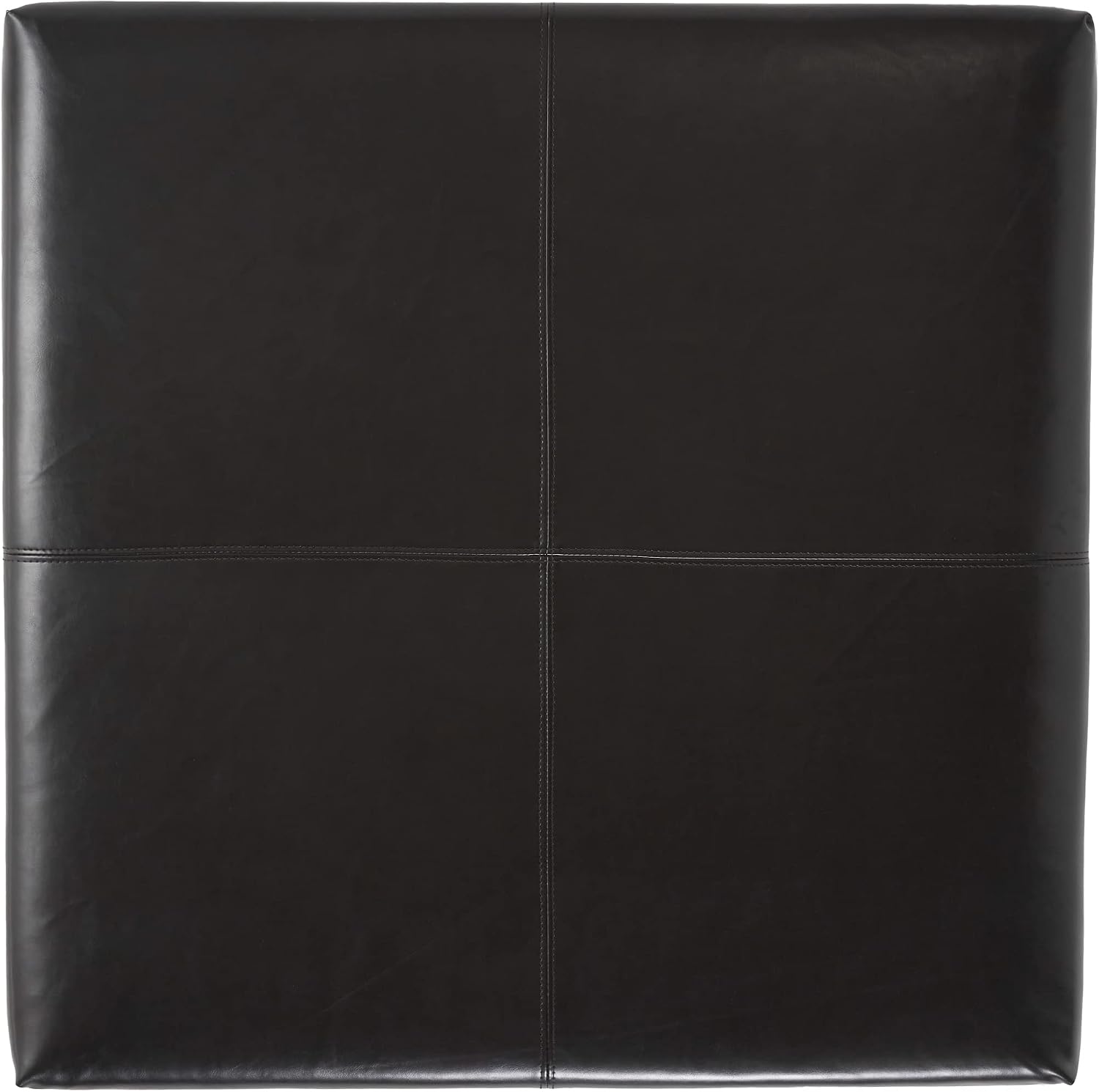 Christopher Knight Home Living Berkeley Brown Leather Square Storage Ottoman, Espresso