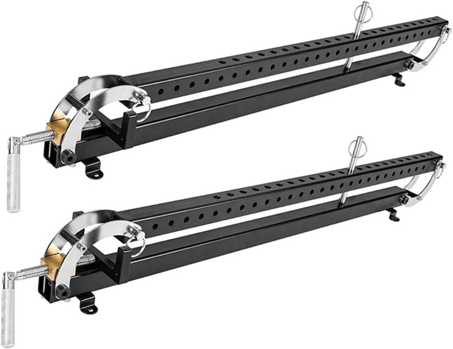 Panel Clamp, Heavy Duty Steel Pipe Parallel Clamp for Woodworking, with Parallelogram Coupler and Powder Coating, Fits Panels up to 24 Inches Wide and 3 Inches Thick