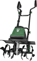 18-INCH Electric Tiller, 15 Amp Cord Cultivator with 6 Steel Tines, Foldable Handle & Adjustable Wheels for Soil Digging