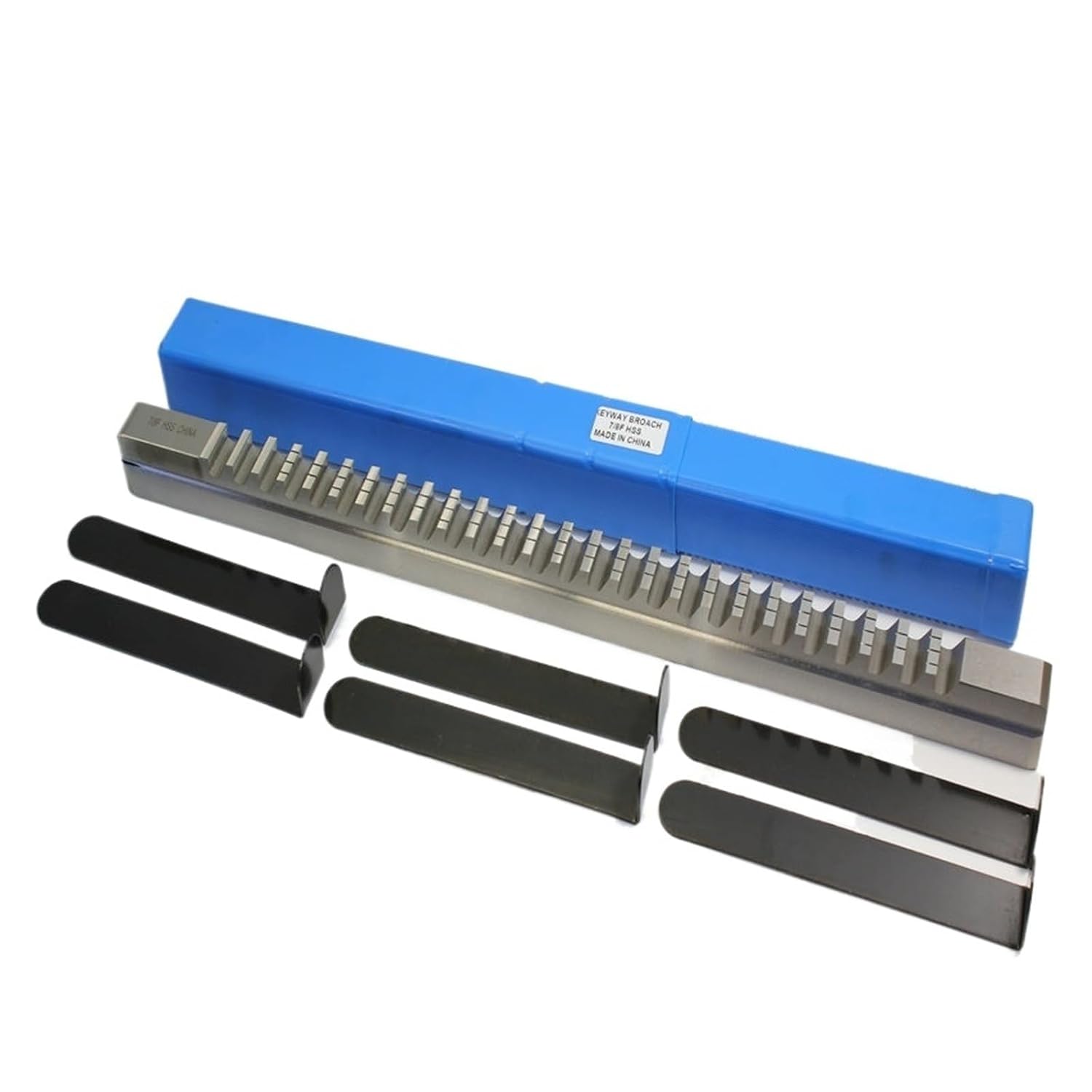 Push-Type Keyway Broach 25mm F, with Shims American Push Metric Sized CNC Keyway Cutting Tools Heat Resistance
