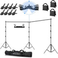 HYJ-INC Photo Video Studio 20ft (Wide) x 10ft (Tall) Heavy Duty Adjustable Width & Length Photography Backdrop Stand Background Support System Kit with Spring Clamps, Sandbags, Carry Bag