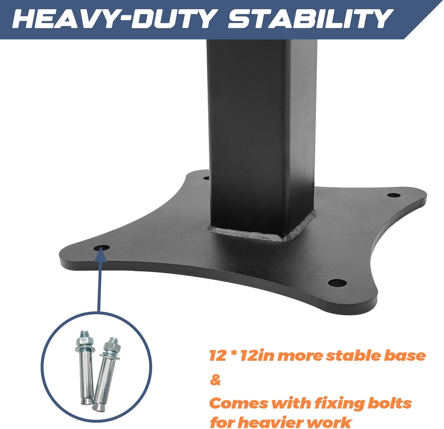 Heavy Duty Bench Grinder Stand Mount Vise and Grinder, Grinder Stand Suitable for Grinders, Vises, Drill Press, etc