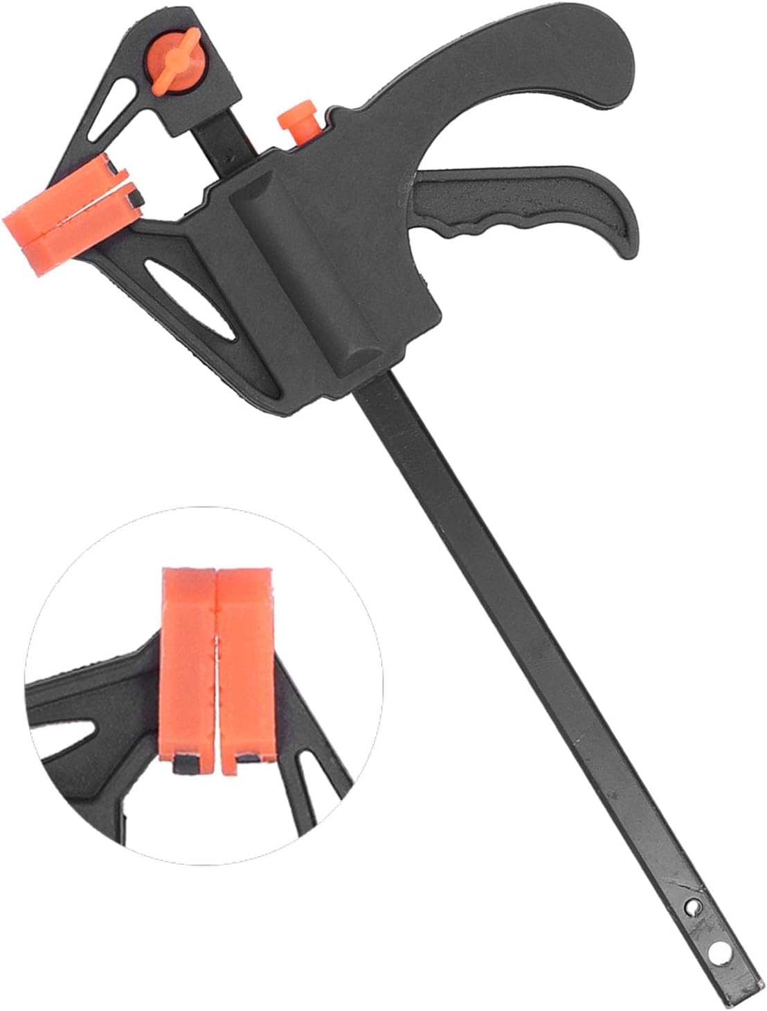 Professional Ratchet Bar Clamp Heavy Duty Quick Release Woodworking F Clamp for Furniture Making Packaging ABS Iron Construction (24 inch)