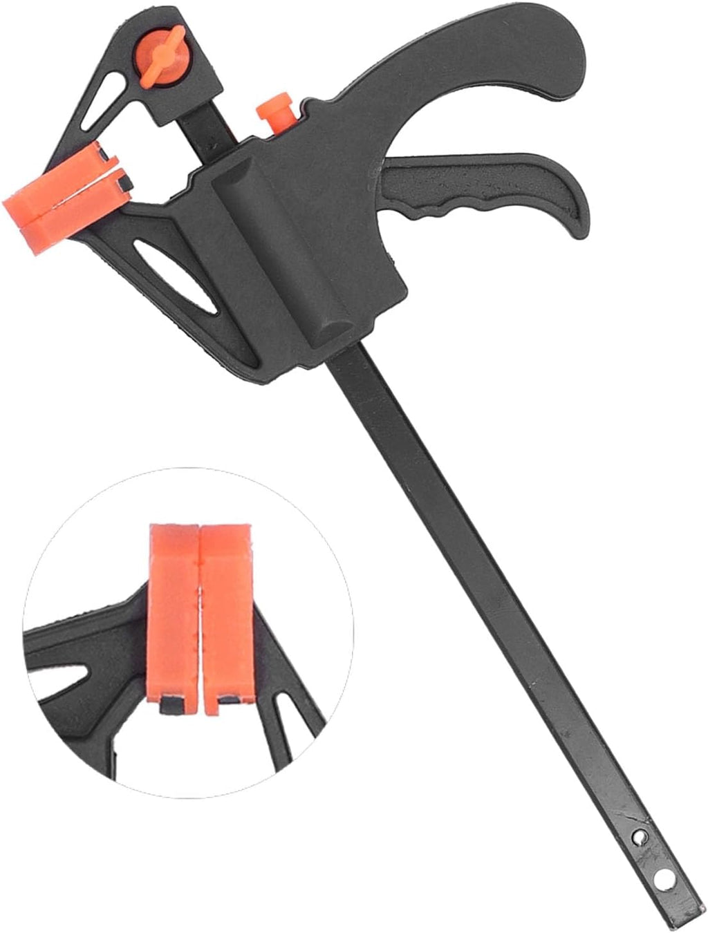 Ratchet Bar Clamp ABS N 0in Woodworking Clamps with 60KG Clam Force for Furniture Manufacturing (24 Inch)