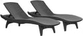 Christopher Knight Home Salem Outdoor Wicker Chaise Lounge Chairs, Brown - 2-Pcs Set