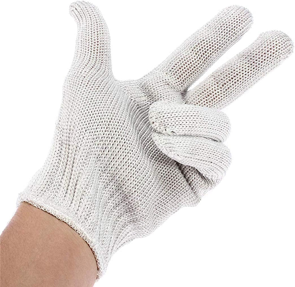 Work Gloves, Natural Cotton Polyester String Knit Gloves, 720 Pack (360 Pairs) Knit Work Glove with Elastic Wrist