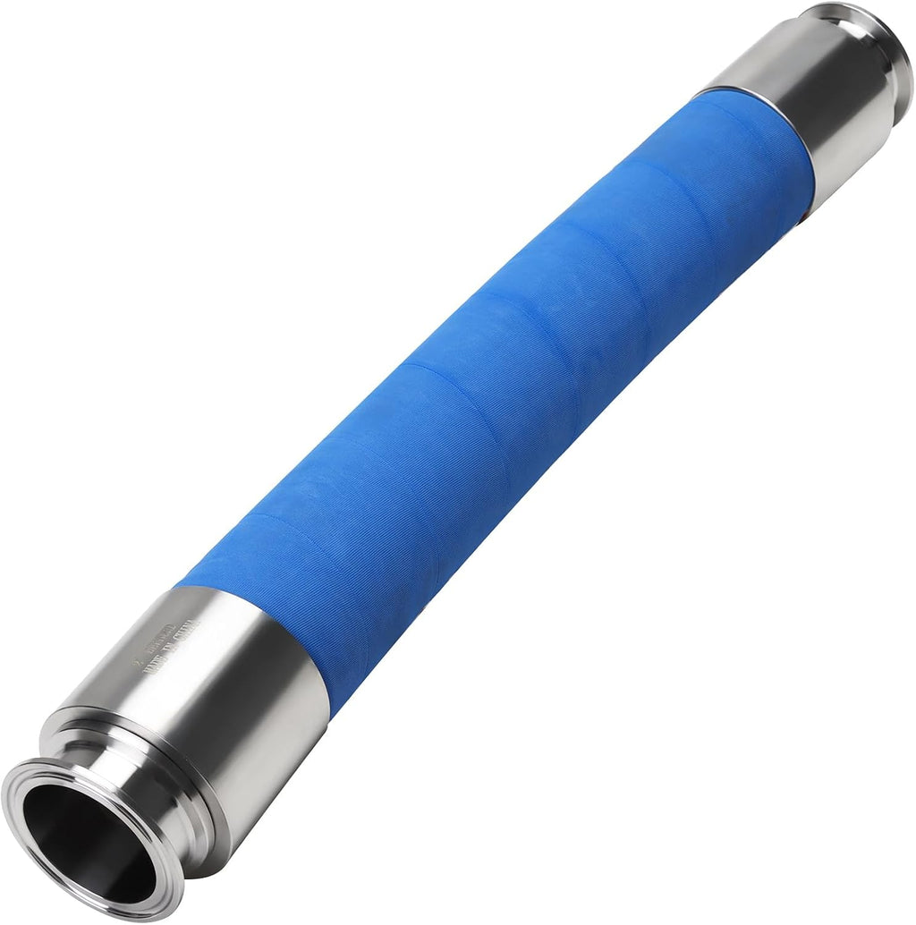DERNORD Brewery Beer Hose Beverage Transfer Hose Food Grade with 2 Inch Tri-Clamp 1.5ft Length