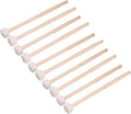 Durable Timpani Mallets Felt Head Drum Sticks with Wood Handle White Head 14Inch Pack of 5