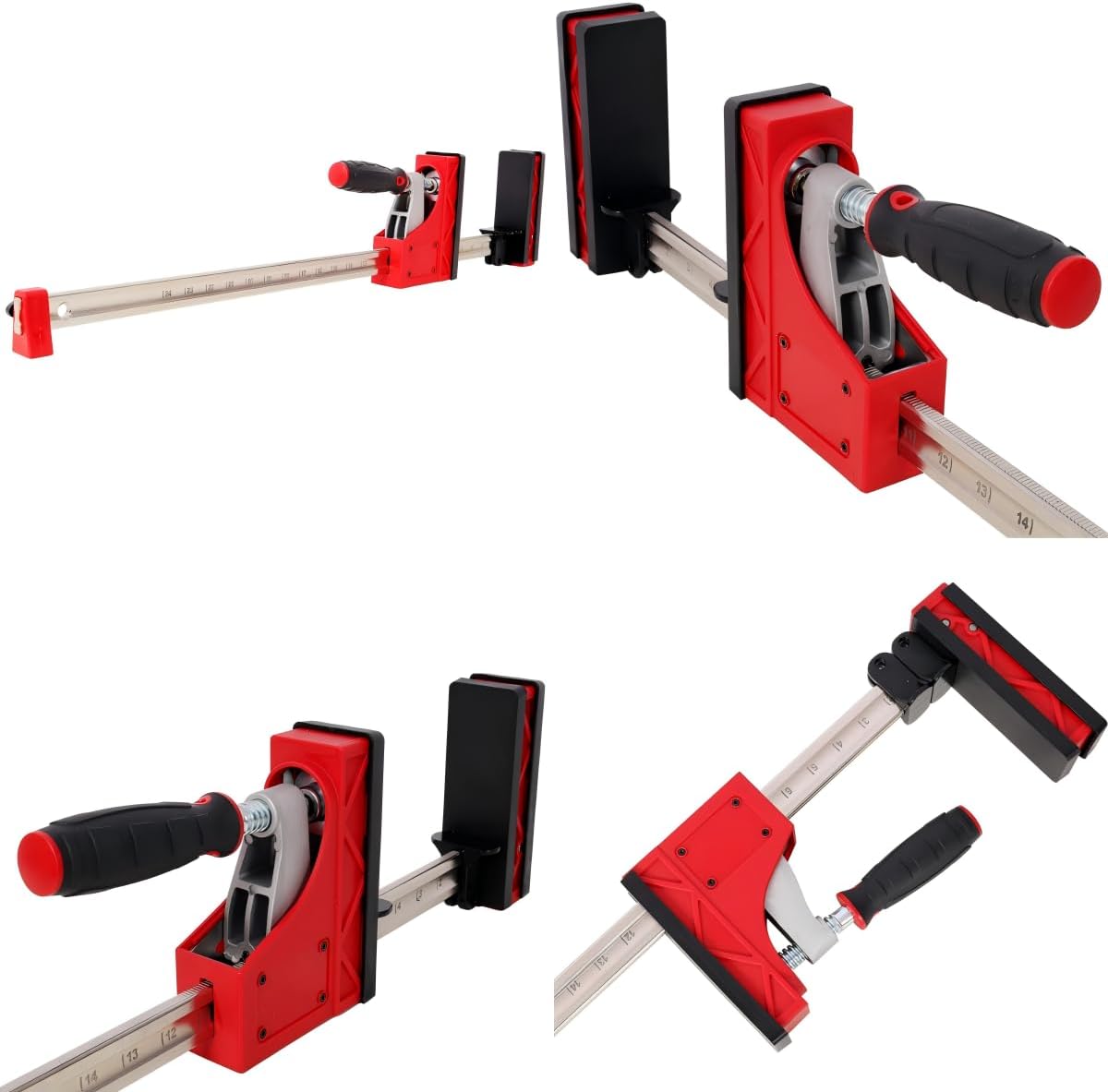 Parallel Clamp Kits, 12PCS Woodworker Tools Set, 24 Inch Parallel Clamps 2pcs, 40 Inch Parallel Clamps 2pcs, 2 Inch Bench Dogs 4pcs, Framing Blocks 4pcs, Heavy Duty Framing Tools for Cabinet Making