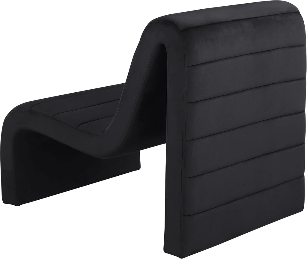 Meridian Furniture Ivy Black Velvet Accent Chair