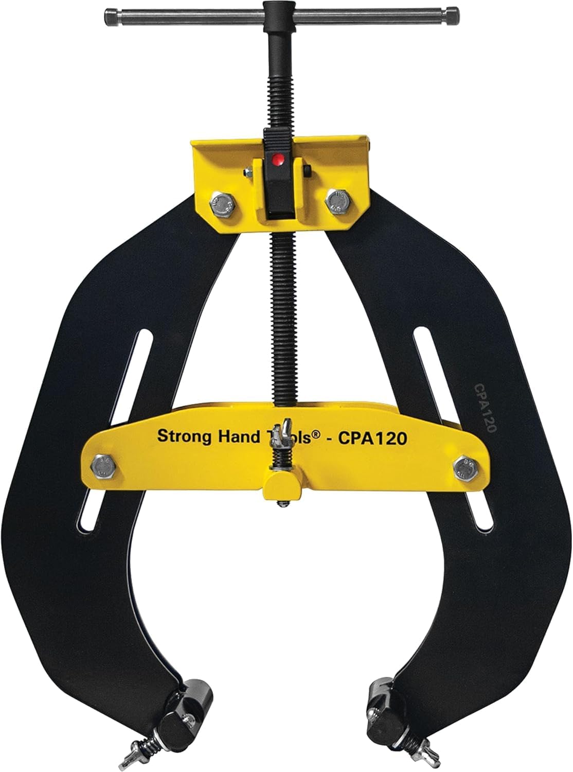 Strong Hand Tools, Pipe Alignment Clamp, Pipe Diameter Capacity: 4.5' - 12', Fit-Up Clamp, Quick Acting Screws, Stainless Steel Contact Adjustment Screws, CPA120