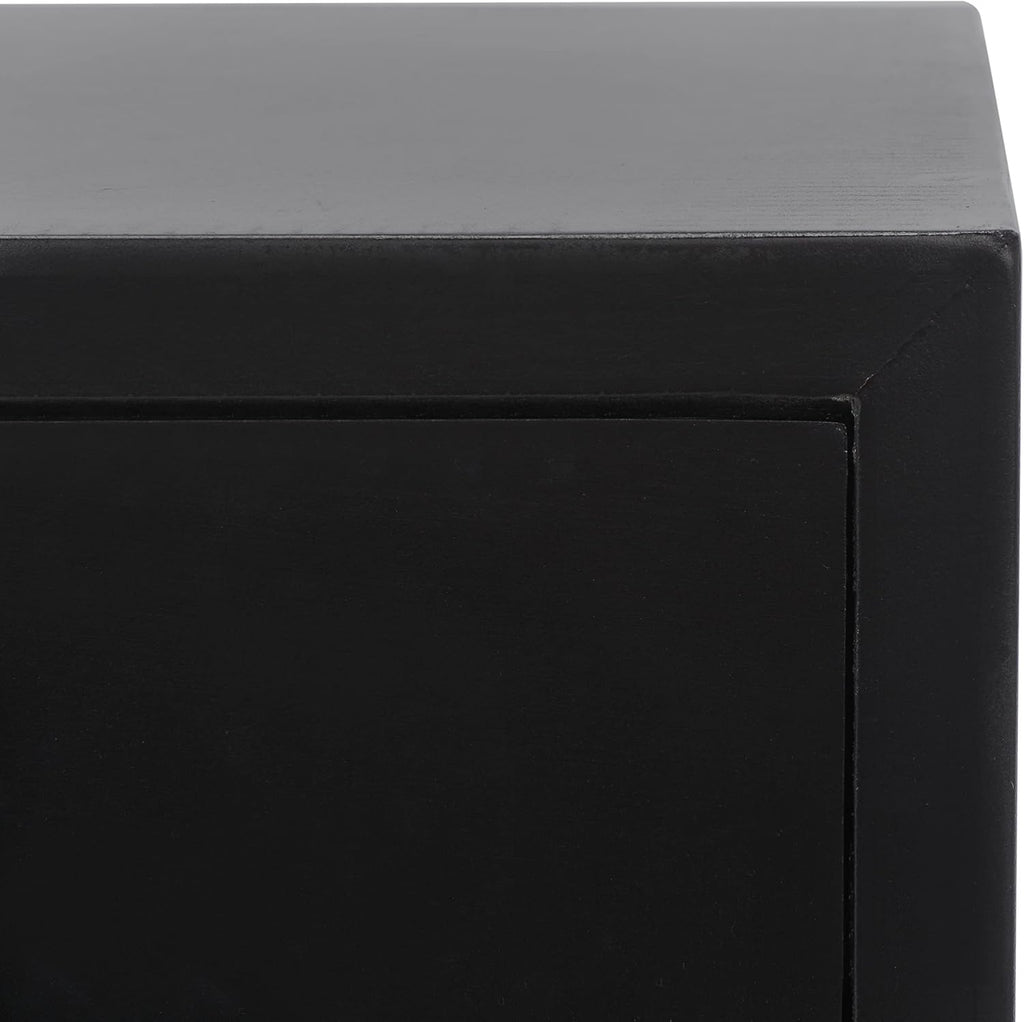 Safavieh Home Collection Blaize Black 3-Drawer Nightstand Dresser Chest