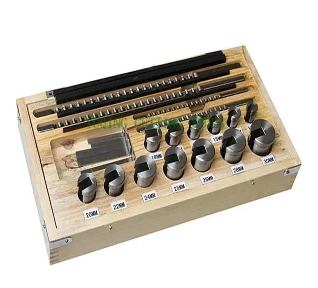 HSS Keyway Broach Set Metric High Speed Steel with Guide Bushing for CNC Cutting Machine Tool Heat Resistance