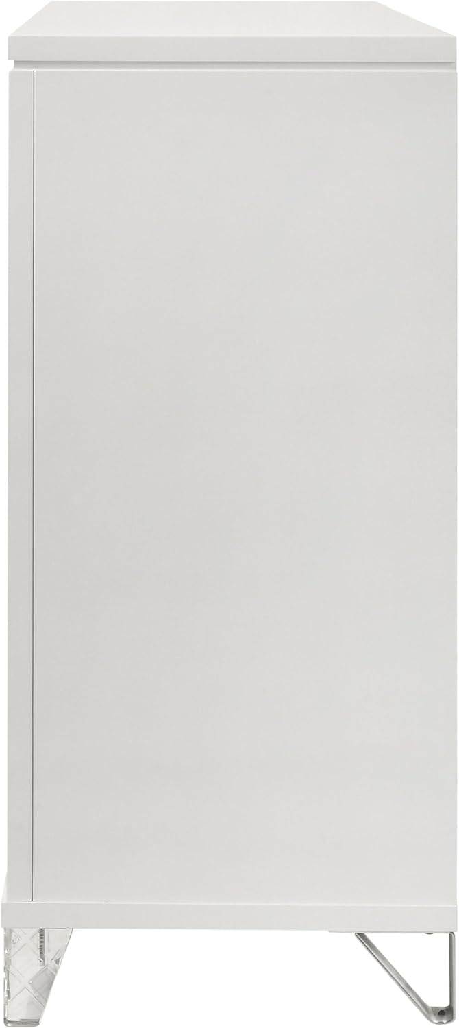 Coaster Home Furnishings Marmore Contemporary 64-inch 9-Drawer Bedroom Dresser Clothing Storage Cabinet Wide Chest of Drawers Organizer Unit White 224963