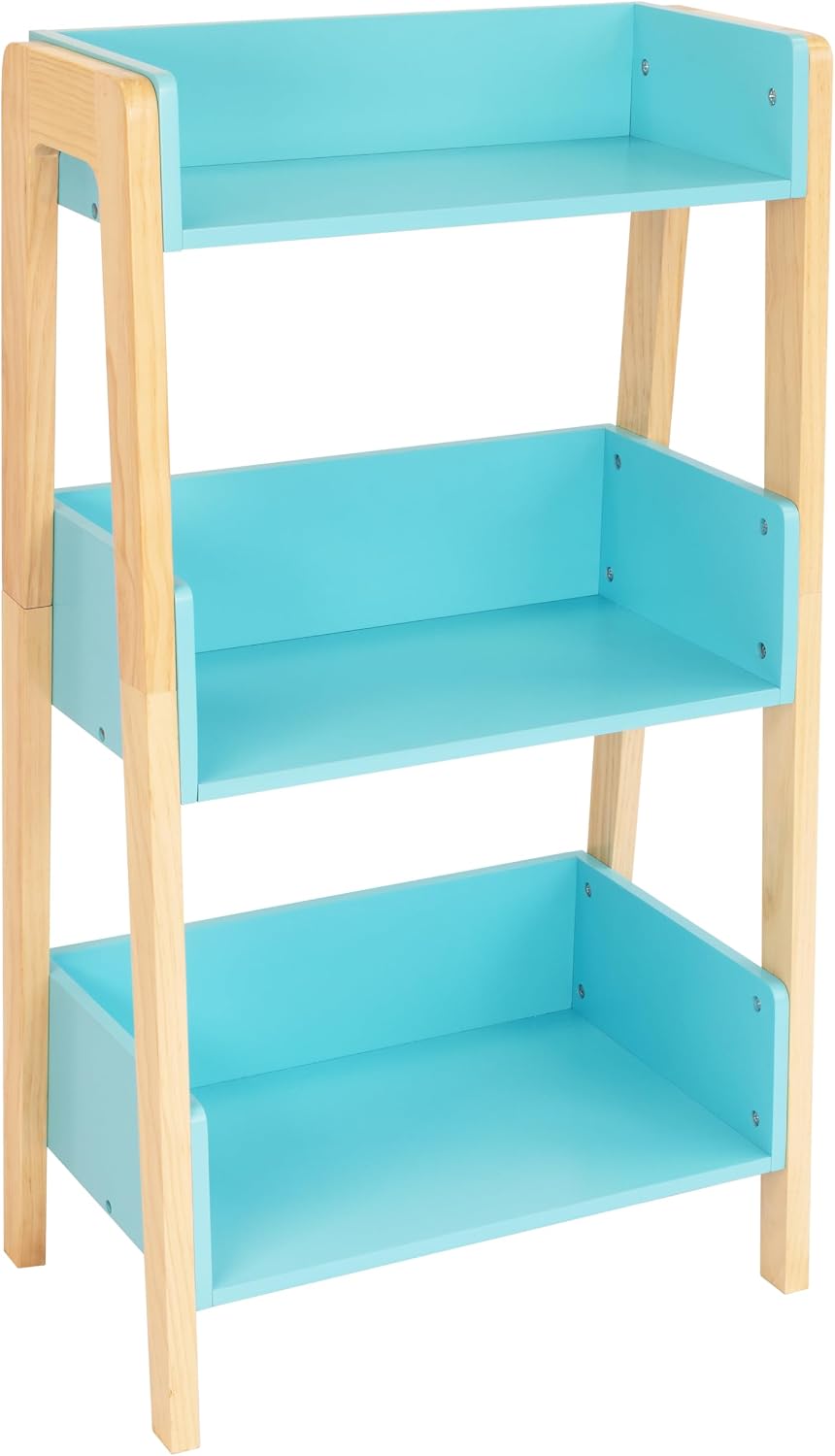 Humble Crew Kids Playroom Set, Desk and Chair with 3-Shelf Bookcase, Dry-Erase Whiteboard, & Markers, All-in-One Toddler Activity Table Set for Learning, Art & Organization