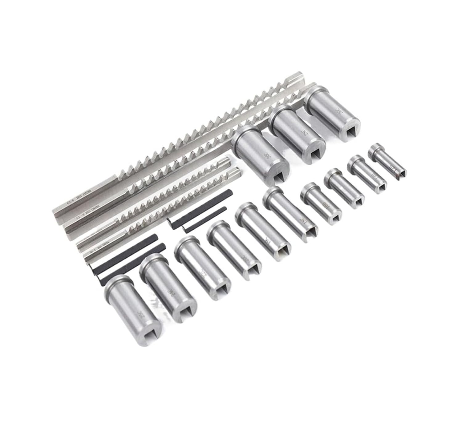 22pcs Keyway Broach Set HSS Metric Keyway Cutting Tool for CNC Machine Heat Resistance