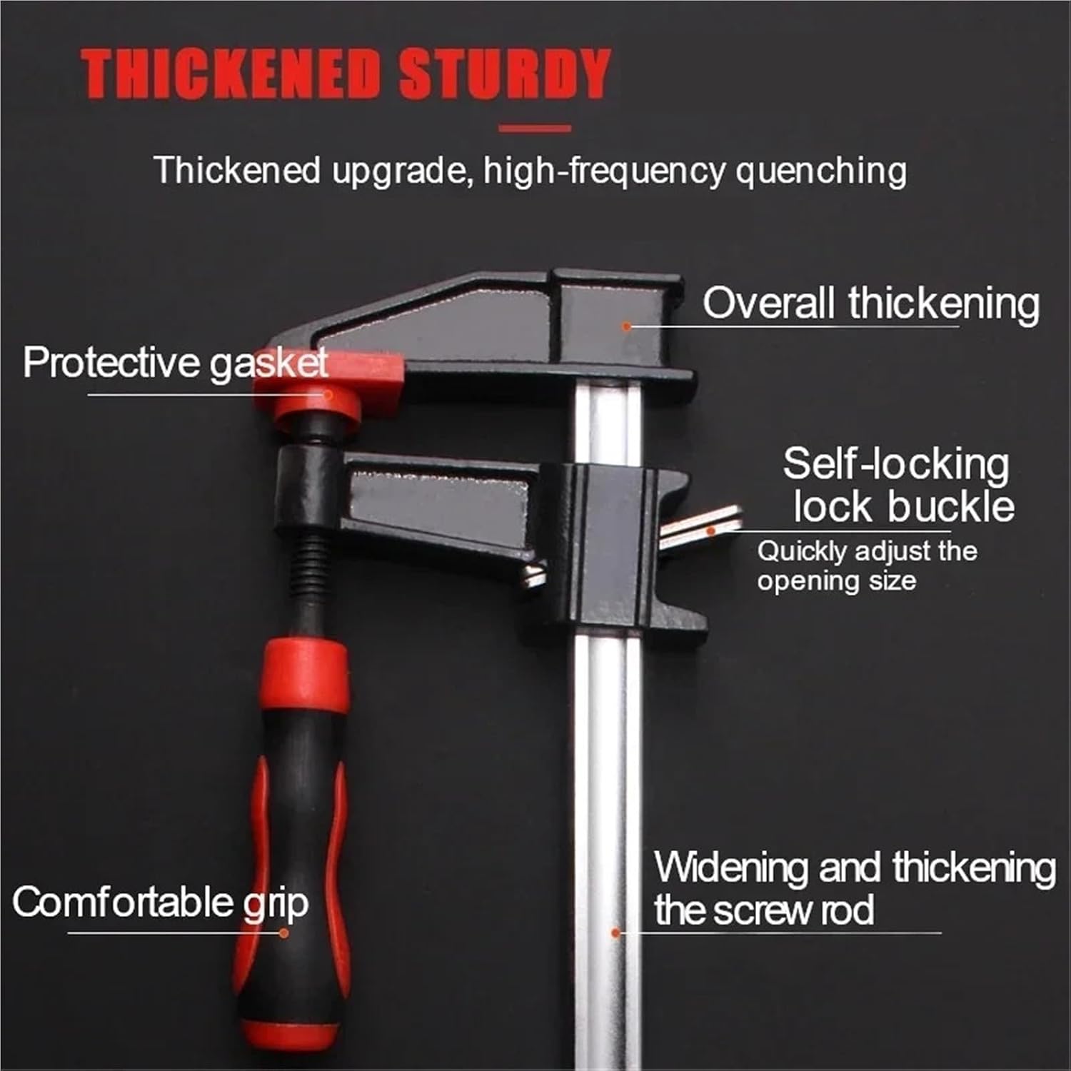 Wood Working Clamps Adjustable Bar Woodworking Quick F Clamp Fixture Home DIY Hand Tool For Work(30 inch)