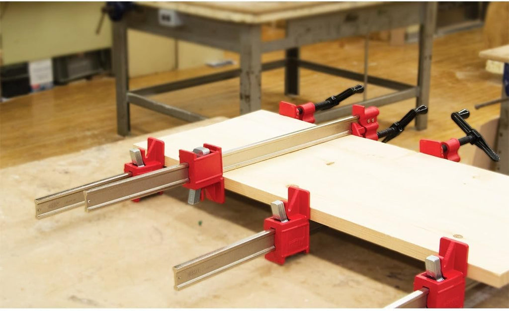 One (1) Pair BESSEY 84' Heavy-Duty IBeam Bar Clamps for Woodworking
