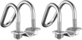 6 Pcs Cross-Connector Pipe Clip Galvanized Steel Cross Pipe Clamp Cross Tube Buckle Fits Pipes OD 1 1/4' and 1 1/4' - Dependable Stability Guaranteed!